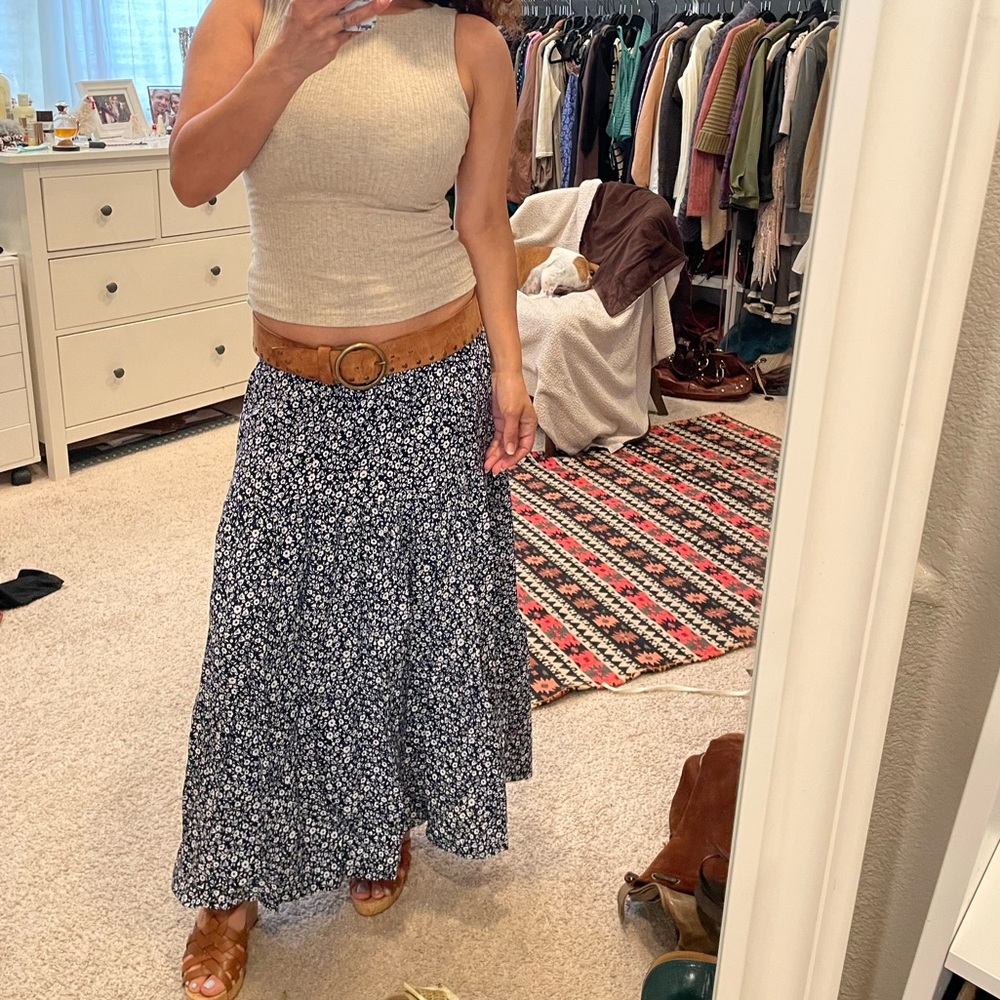 Vintage 90’s R’ Co cottage core tiered skirt size S
